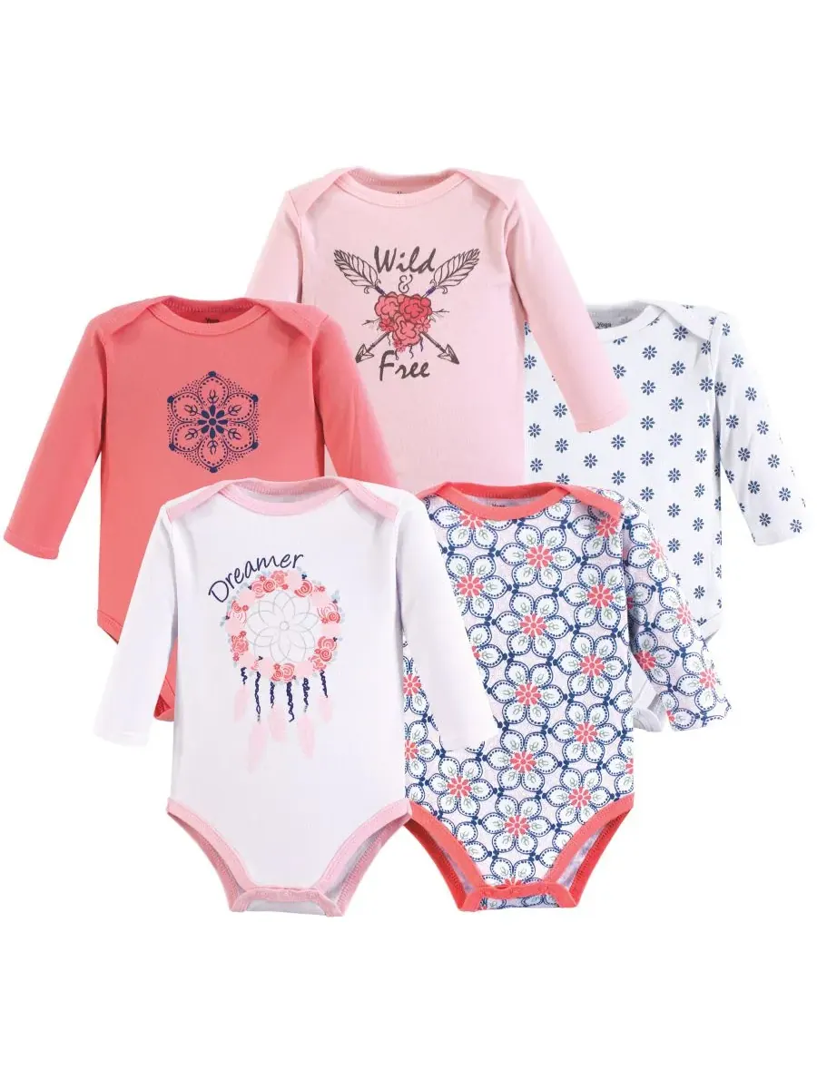 Набор из пяти боди с длинными рукавами Yoga Sprout, Dream Catcher — изображение 1 из 2