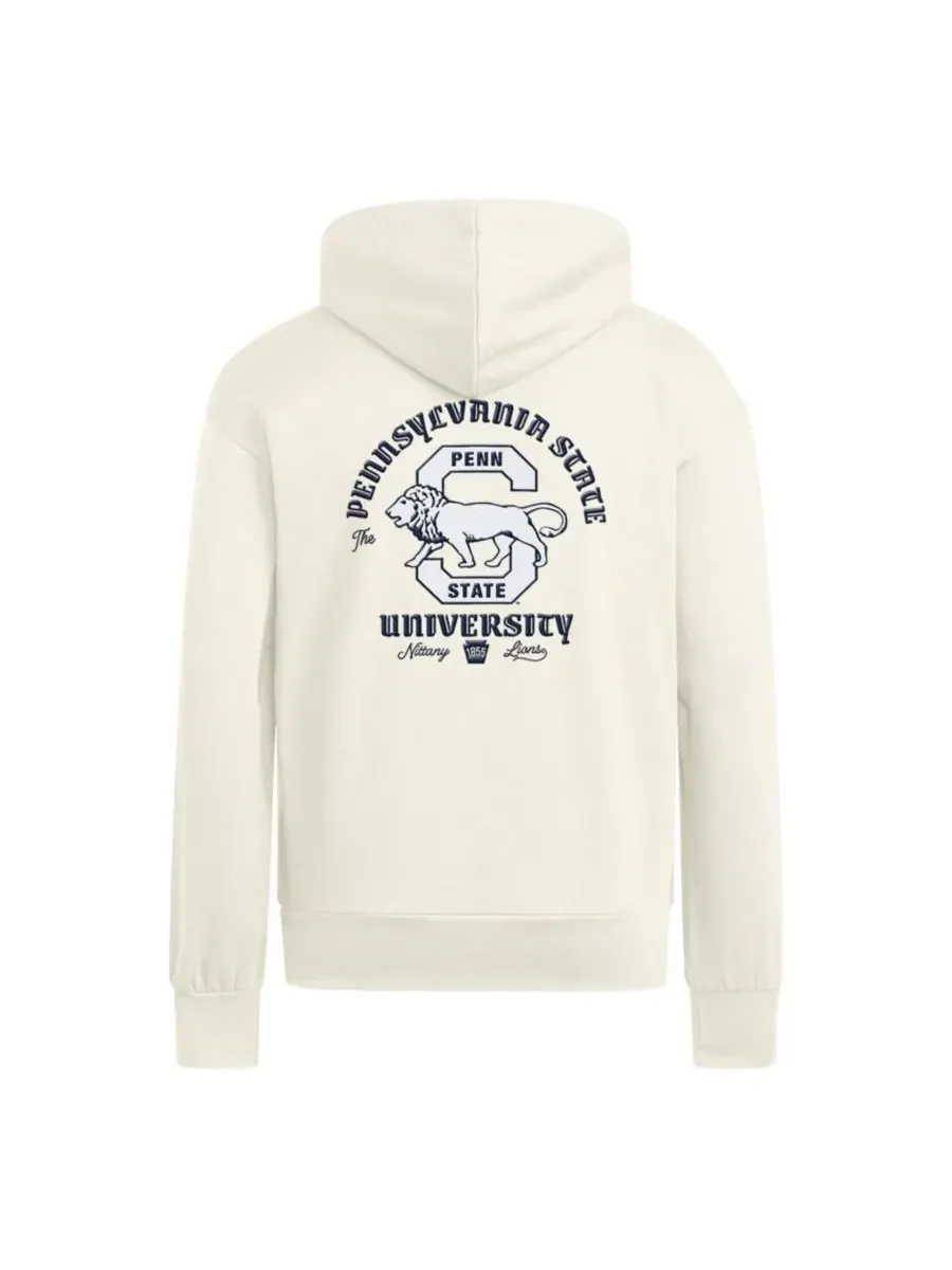 Худи с принтом Penn State Nittany Lions Vintage Vault Premium adidas — изображение 3 из 3, бежевый