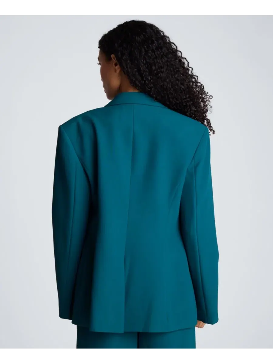 Женский блейзер Kenneth Cole с длинным рукавом на молнии, Teal Dusk — изображение 5 из 10