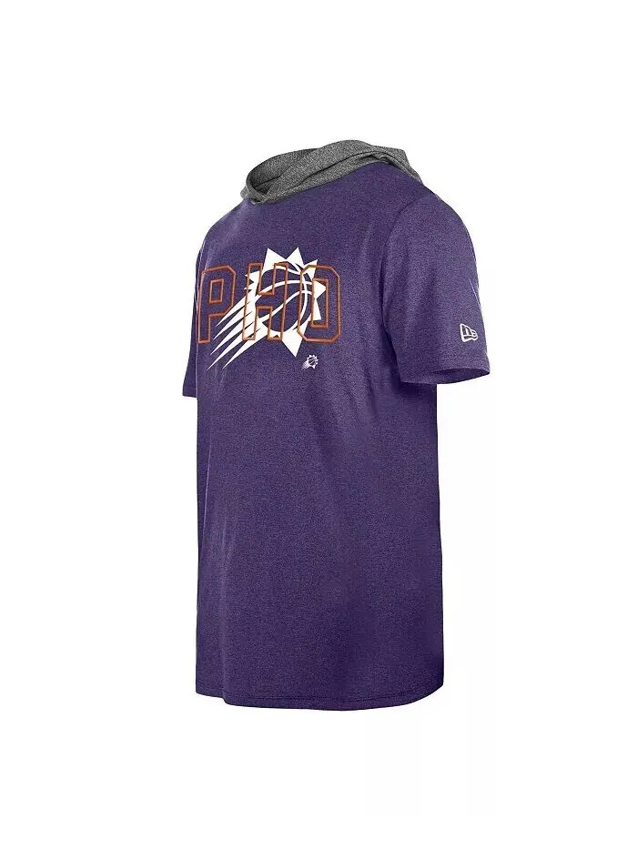 Мужская фиолетовая футболка с капюшоном Phoenix Suns Active New Era — изображение 3 из 3