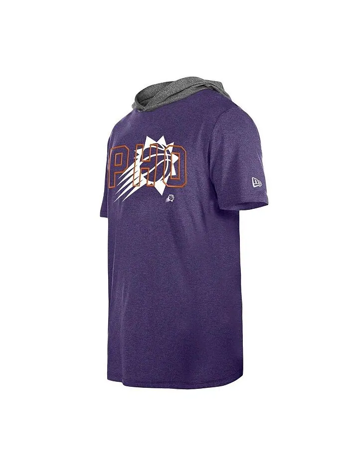 Мужская фиолетовая футболка Phoenix Suns Active Hoodie New Era — изображение 2 из 2, фиолетовый