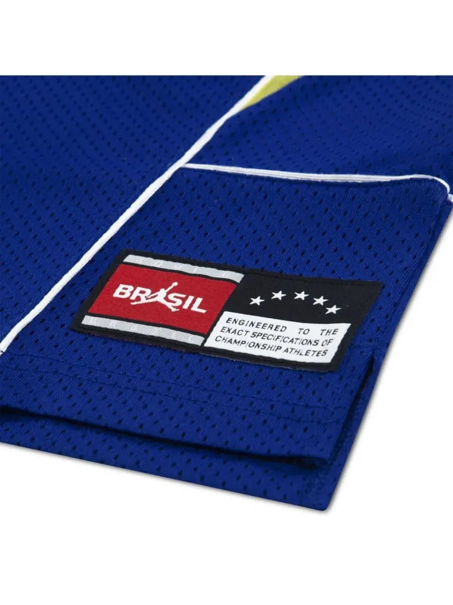 Баскетбольный джерси из сетки Royal Brazil National Team Mesh Basketball Fashion Jersey Jordan — изображение 3 из 5