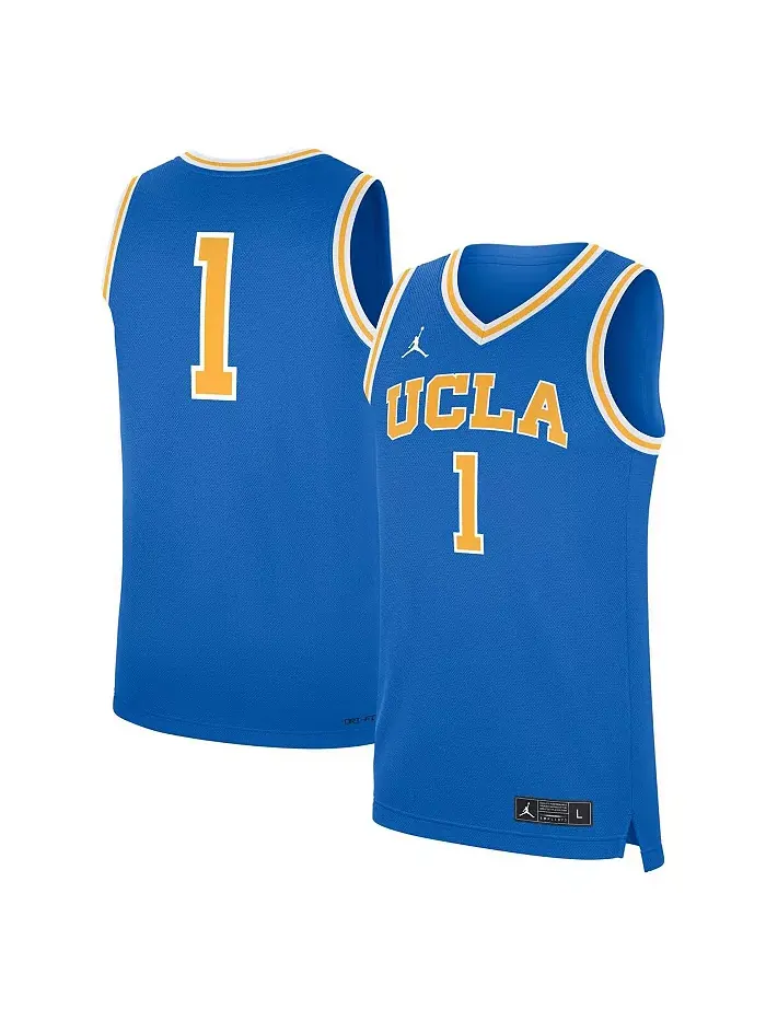 Мужская синяя баскетбольная майка-реплика UCLA Bruins Road Jordan