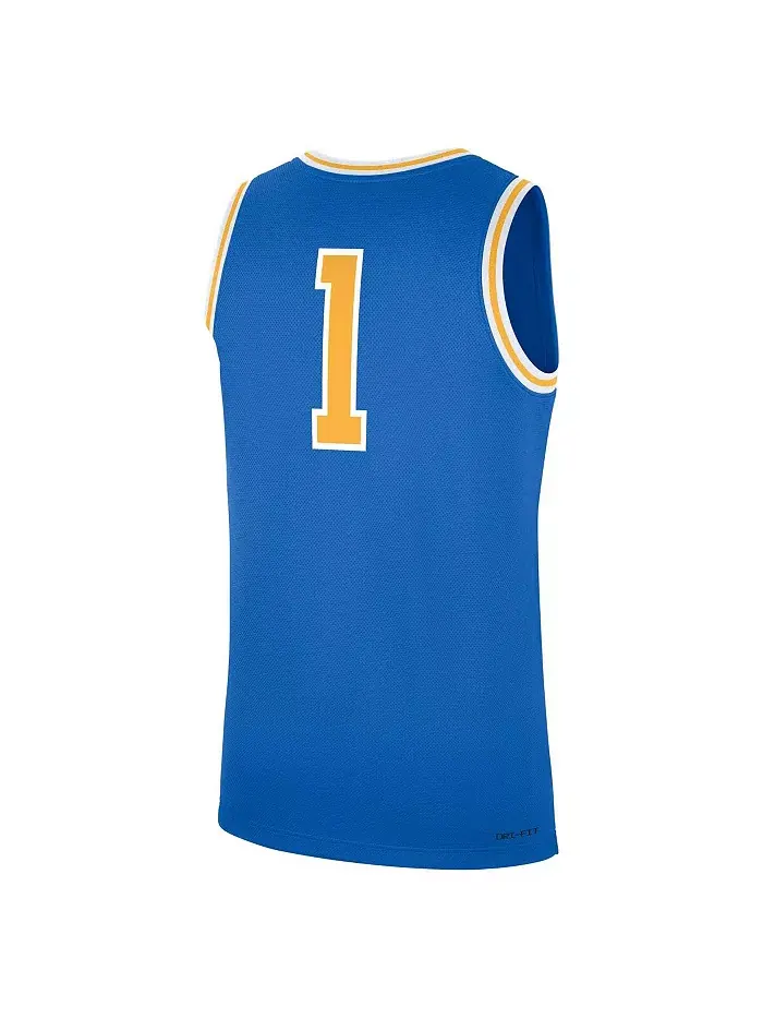 Мужская синяя баскетбольная майка-реплика UCLA Bruins Road Jordan — изображение 3 из 3