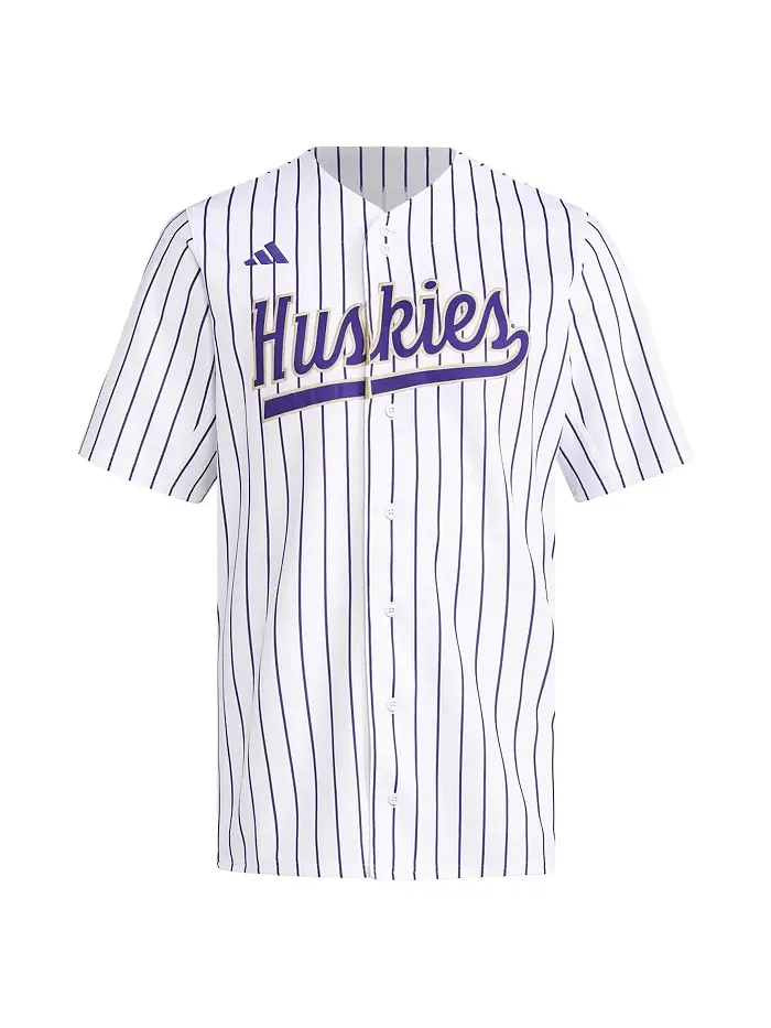 Мужская белая бейсбольная майка-реплика Washington Huskies adidas — изображение 2 из 3