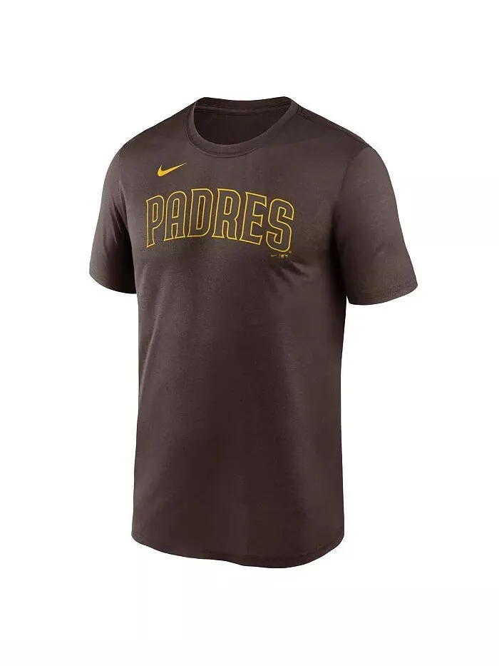 Мужская коричневая футболка San Diego Padres Fuse Legend Nike — изображение 2 из 3