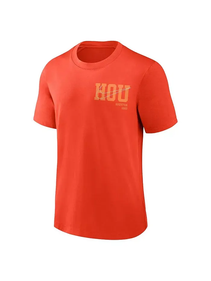 Мужская футболка Houston Astros Statement Game Over оранжевого цвета Nike — изображение 2 из 3