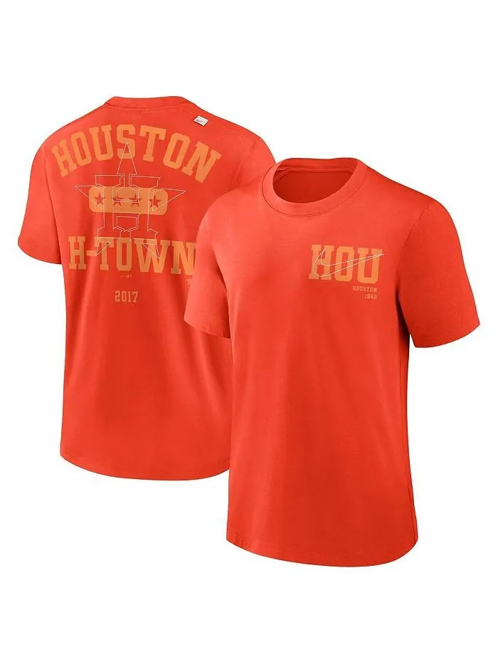 Мужская оранжевая футболка Houston Astros Statement Game Over Nike