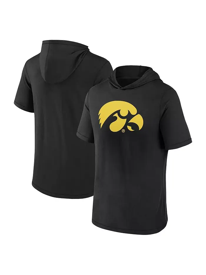 Мужская черная толстовка с основным логотипом Iowa Hawkeyes Fanatics — изображение 1 из 4