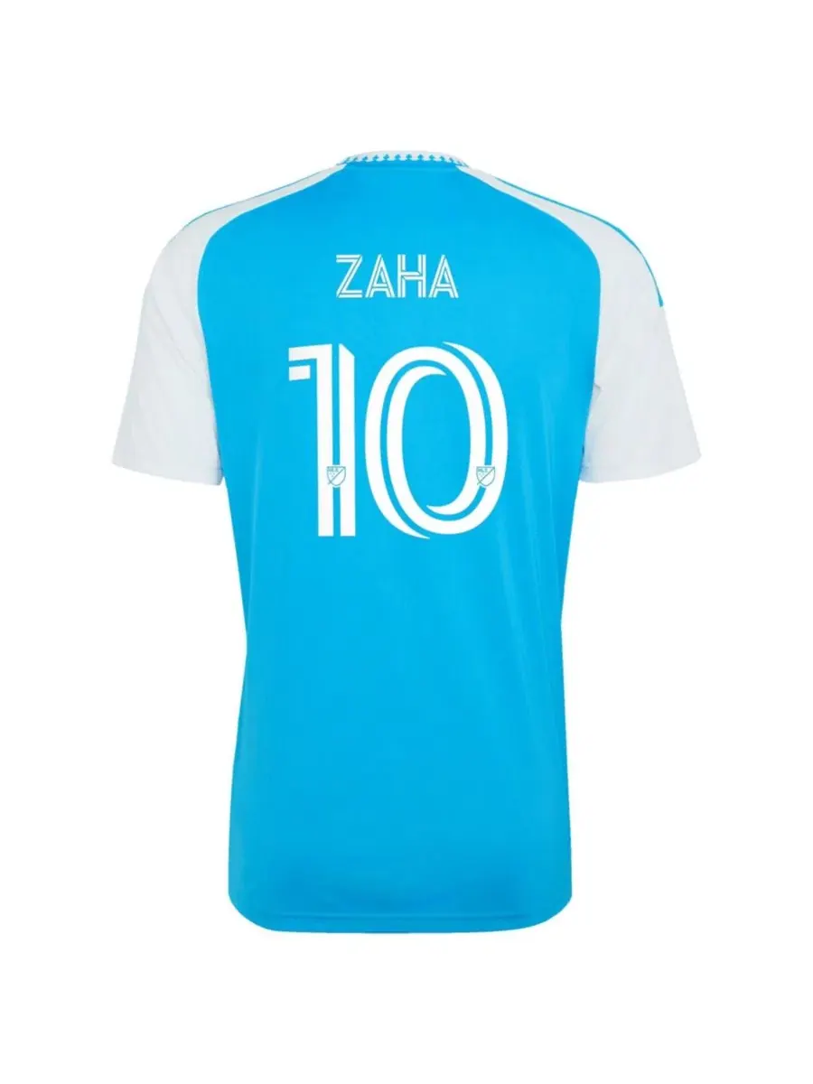Футболка с длинным рукавом Wilfried Zaha Blue Charlotte FC 2026 Carolina Kit: Crowns Up Replica — изображение 2 из 3, синий