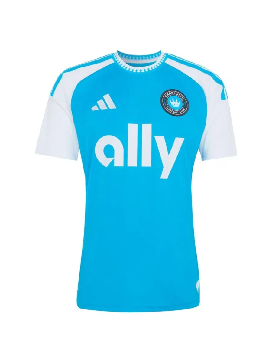 Футболка с длинным рукавом Wilfried Zaha Blue Charlotte FC 2026 Carolina Kit: Crowns Up Replica — изображение 3 из 3, синий