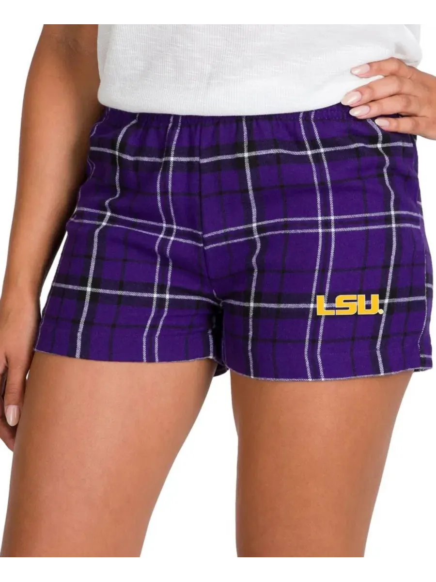 Шорты фланелевые Ultimate с принтом LSU Tigers Concepts Sport — изображение 2 из 2, фиолетовый черный
