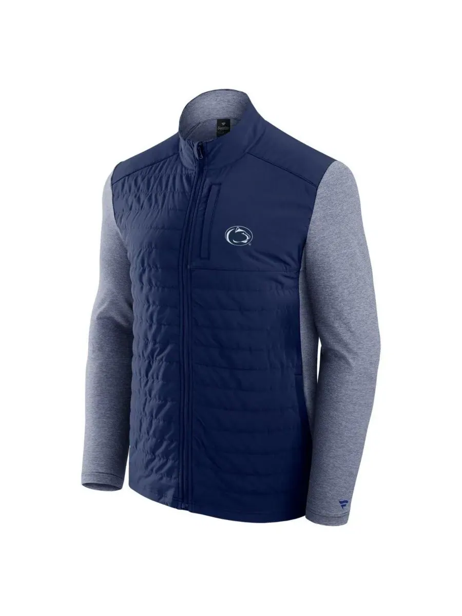 Fanatics Мужская темно-синяя куртка на молнии с логотипом команды Penn State Nittany Lions — изображение 2 из 3, темно-синий