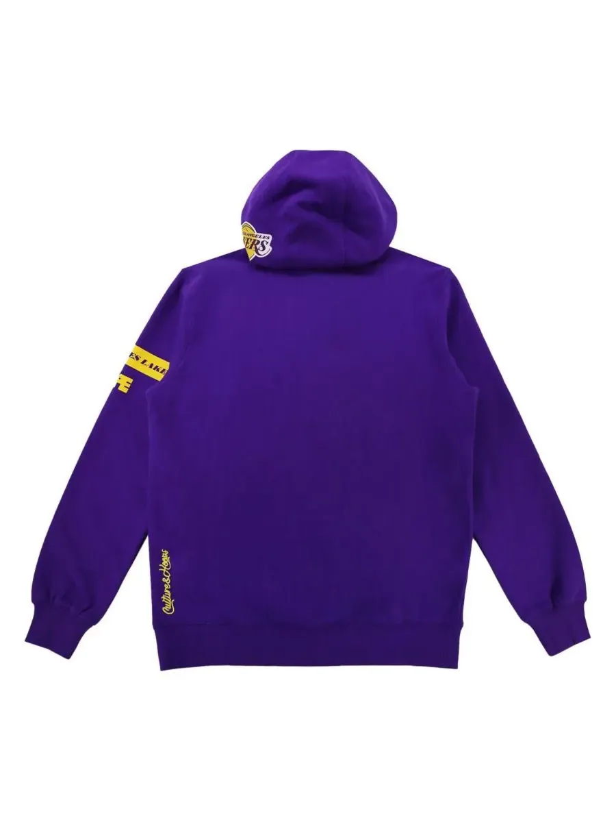 Two Hype Мужская и женская толстовка NBA x Los Angeles Lakers Culture & Hoops из фиолетового — изображение 2 из 3, фиолетовый