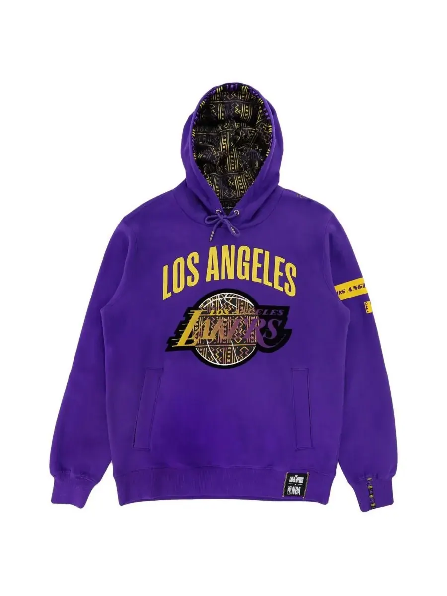 Two Hype Мужская и женская толстовка NBA x Los Angeles Lakers Culture & Hoops из фиолетового — изображение 3 из 3, фиолетовый