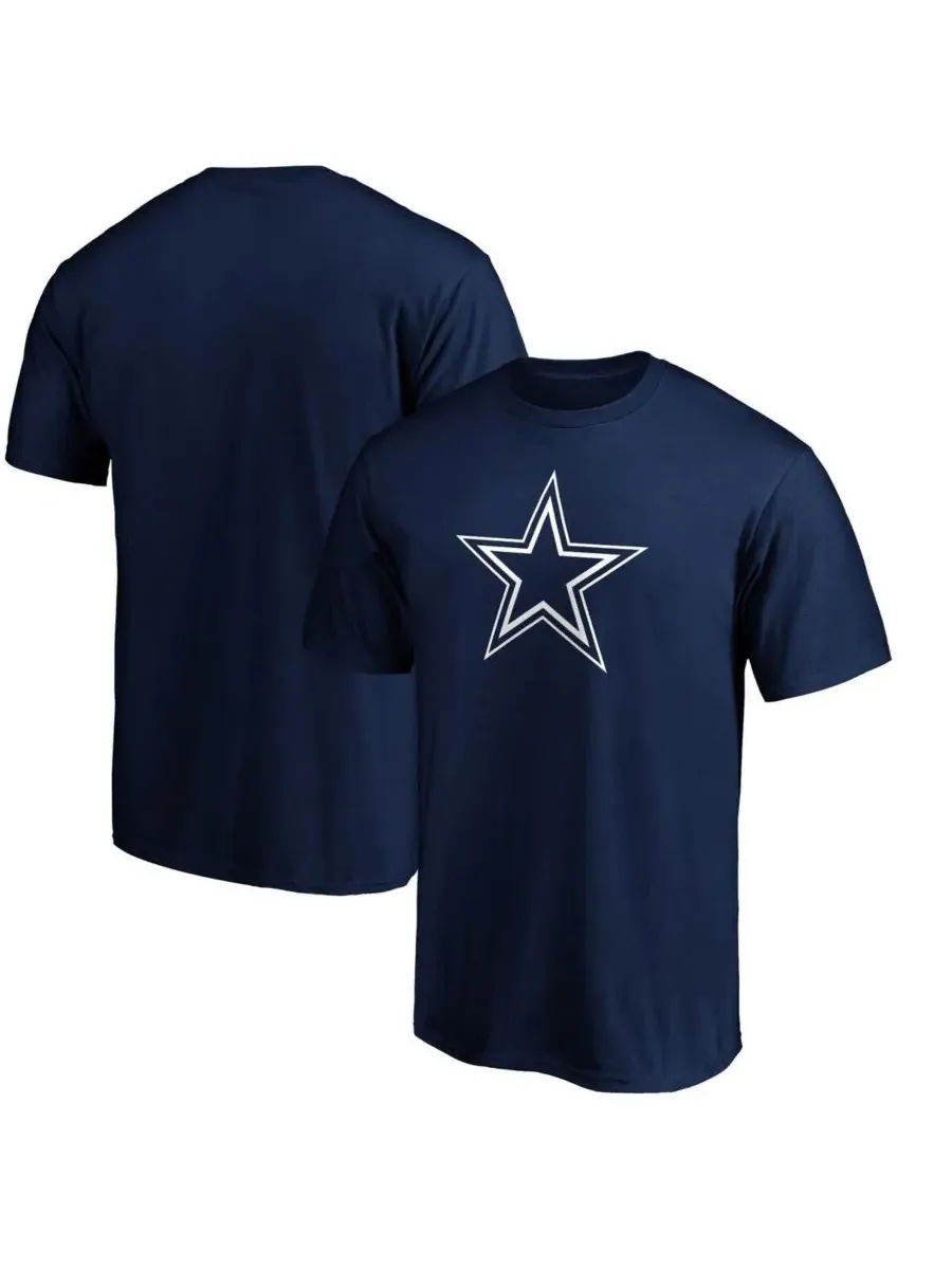 Fanatics Mto Label Мужская темно-синяя футболка с основным логотипом Dallas Cowboys — синий