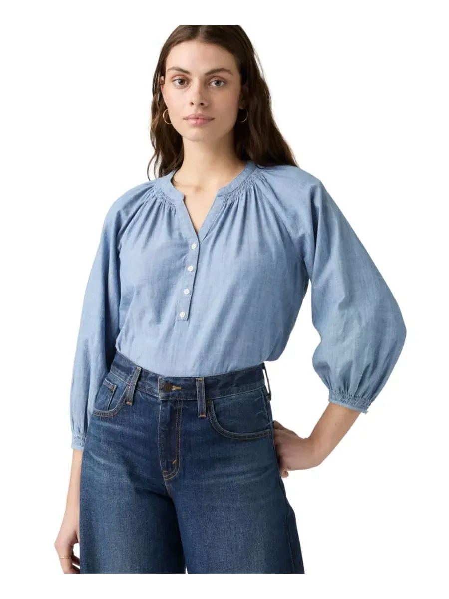 Блуза с разрезом у горловины Reverie Split Neck Levi's, Why Hello — 2
