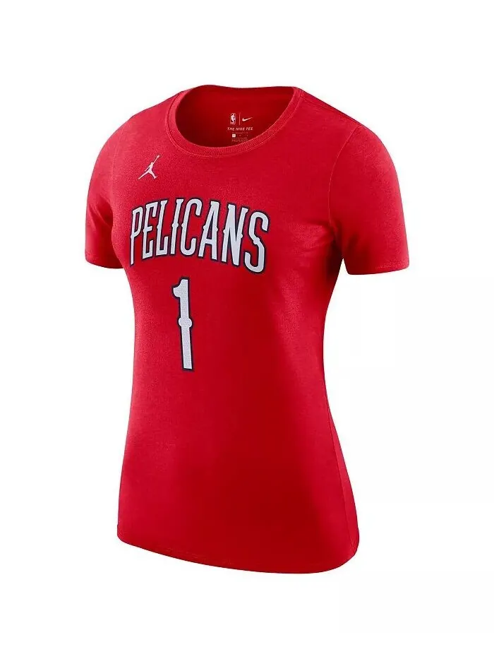 Женская красная футболка Zion Williamson New Orleans Pelicans Statement Edition с именем и номером — изображение 2 из 2