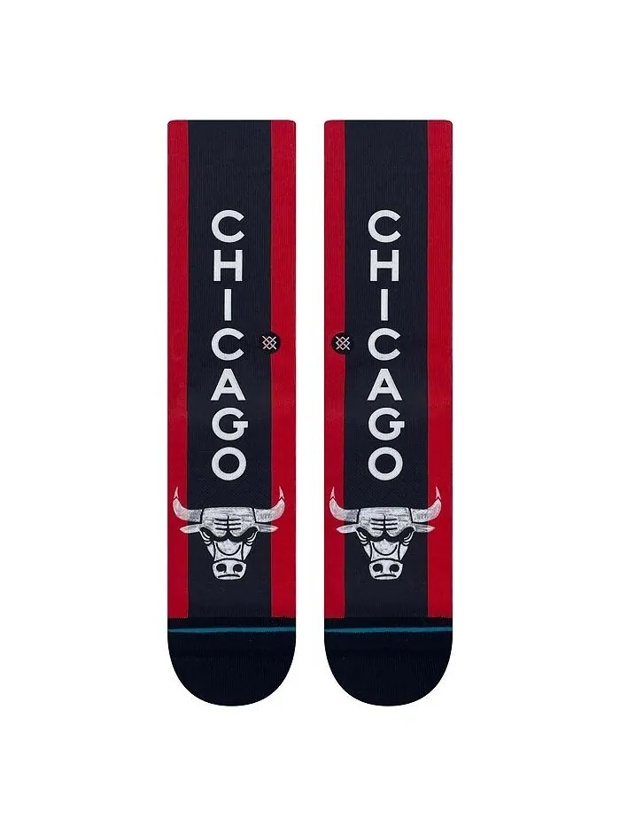 Мужские и женские носки Chicago Bulls City Edition 2023/24 Crew Stance — изображение 2 из 2, черный