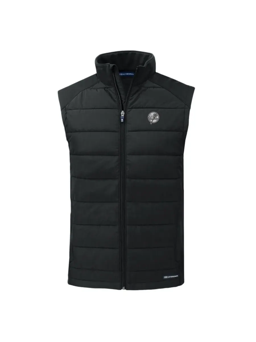 Мужской жилет без рукавов с флисовой подкладкой New York Yankees Evoke Hybrid Eco Softshell — изображение 2 из 3, черный