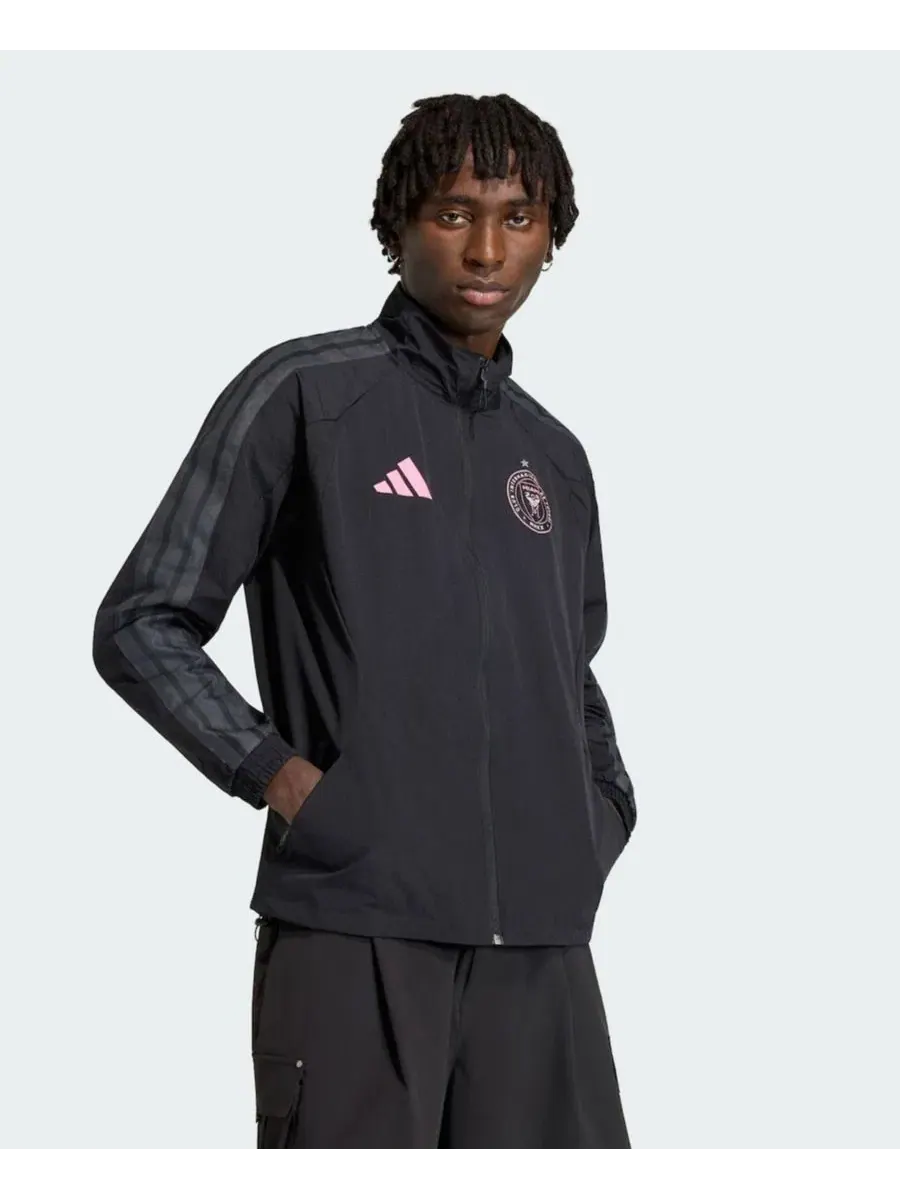 Куртка-ветровка с длинным рукавом Inter Miami CF 2026 Anthem Raglan Full-Zip adidas