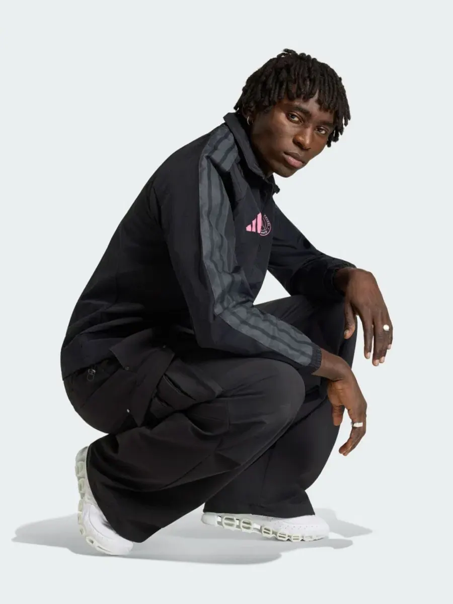 Куртка-ветровка с длинным рукавом Inter Miami CF 2026 Anthem Raglan Full-Zip adidas — изображение 2 из 5, черный