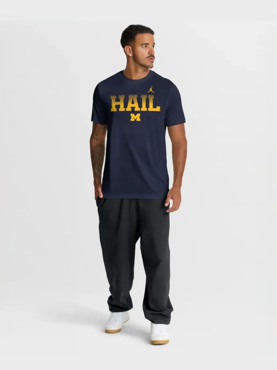 Футболка с длинным рукавом Michigan Wolverines Primetime Legend Kinetic Mantra Dri-FIT Jordan — изображение 5 из 5