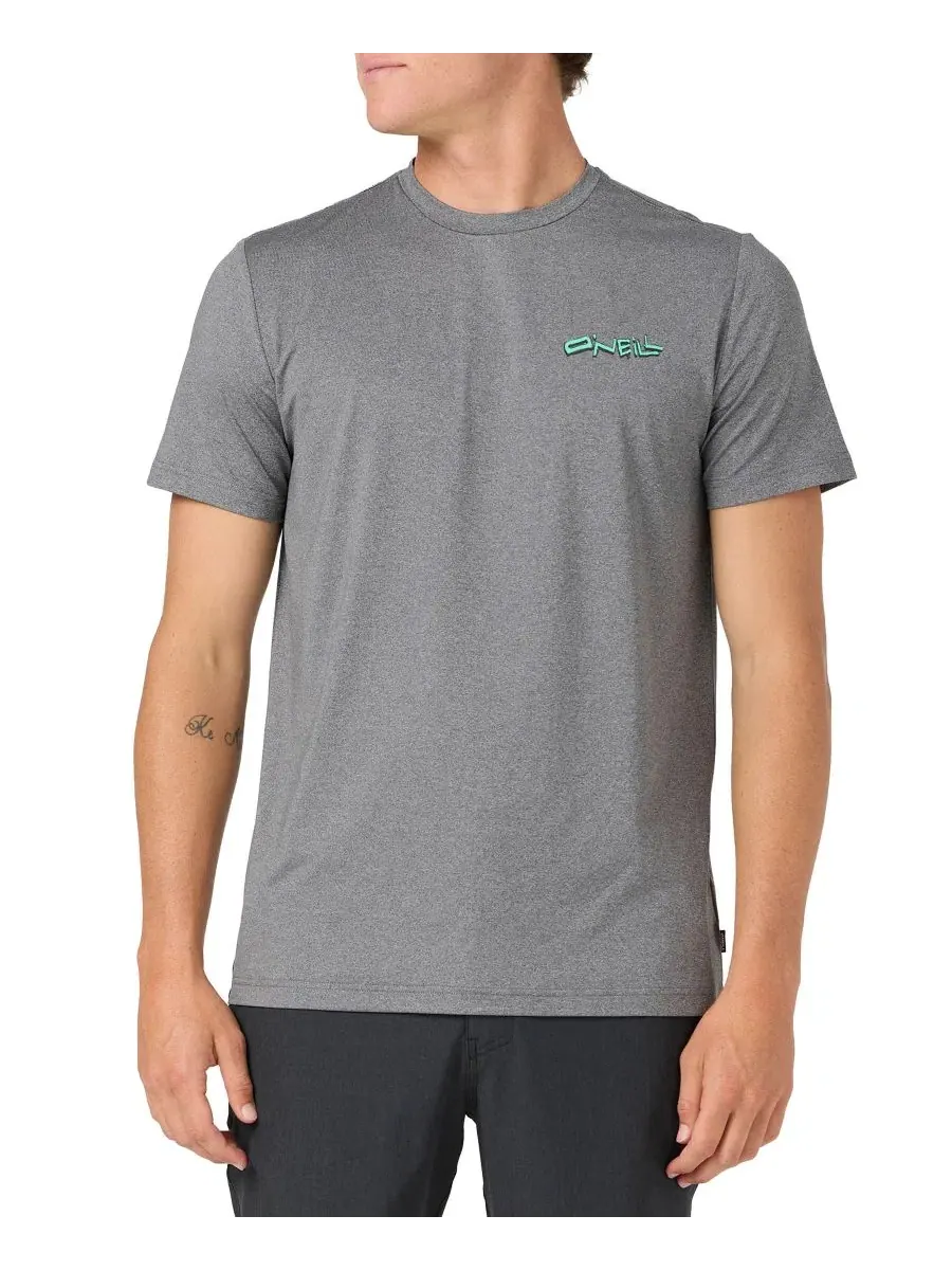 Мужская футболка с коротким рукавом, модель Solid Crewneck O'Neill, Gargoyle Melange