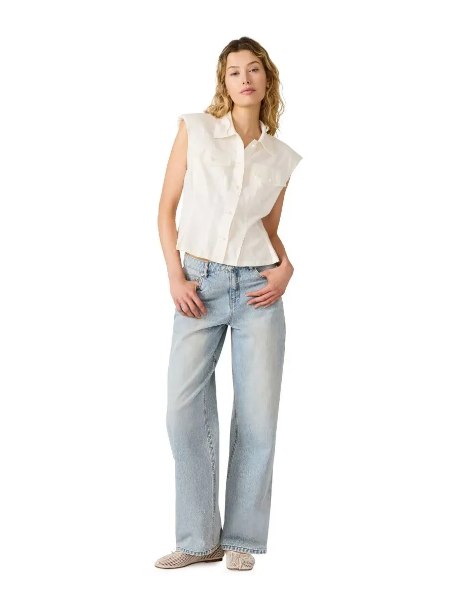 Блузка с воротником модель Cassady Steve Madden, Antique — изображение 2 из 6