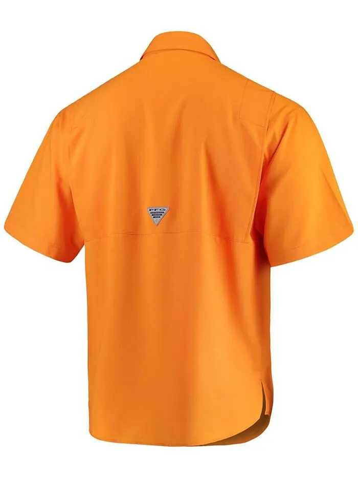 Мужская рубашка Tennessee Volunteers PFG Tamiami Columbia — изображение 3 из 4, оранжевый