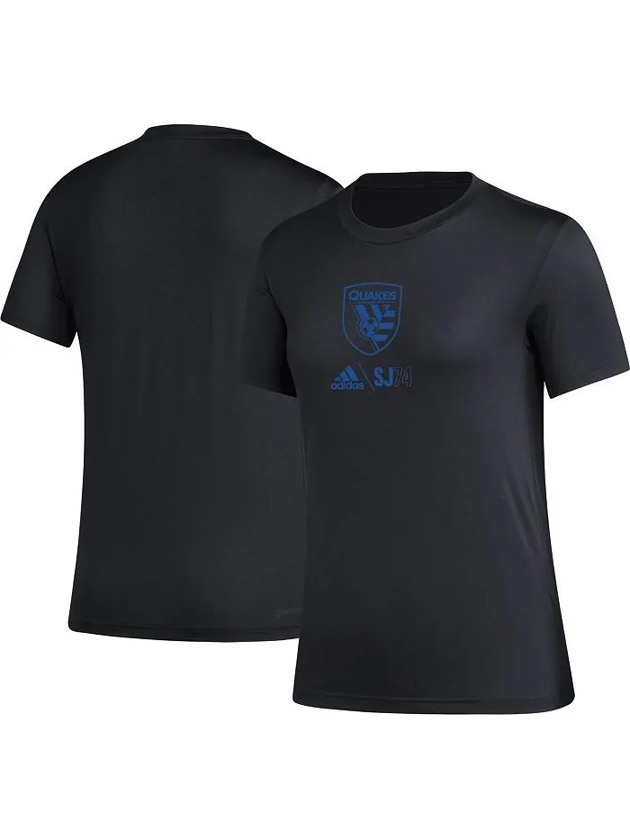 Черная женская футболка San Jose Earthquakes AEROREADY Club Icon adidas