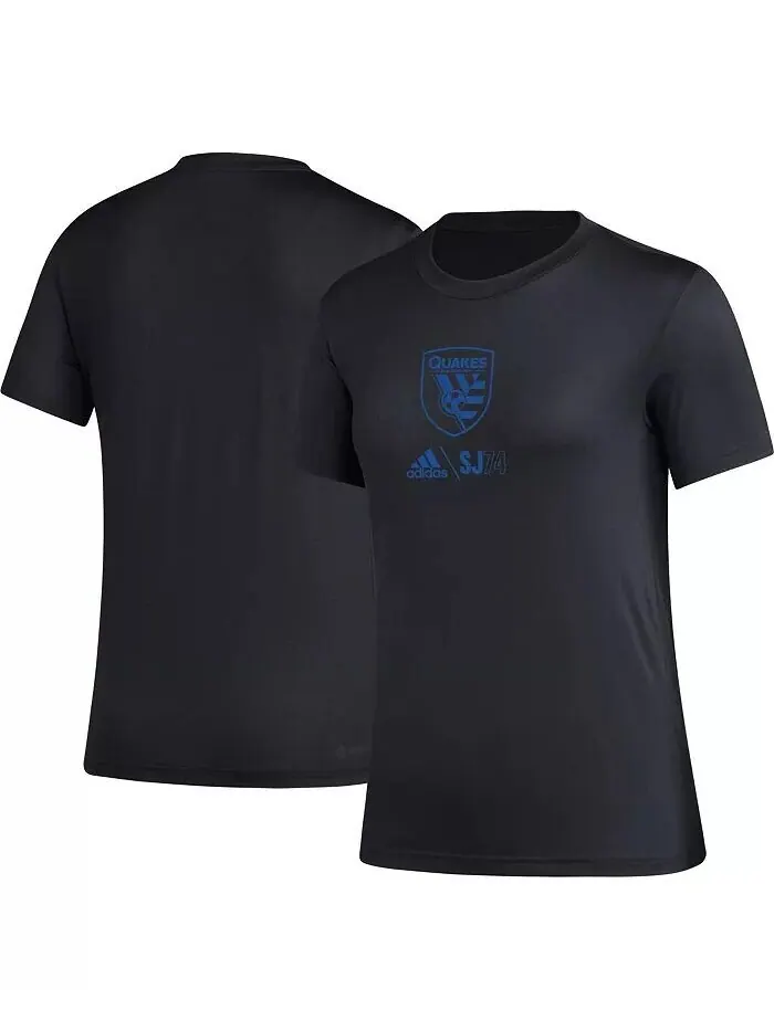 Черная женская футболка San Jose Earthquakes AEROREADY Club Icon Adidas