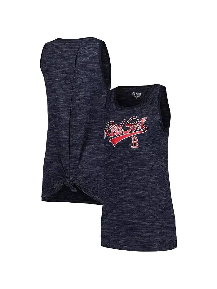 Женская темно-синяя майка Boston Red Sox Space-Dye Active New Era