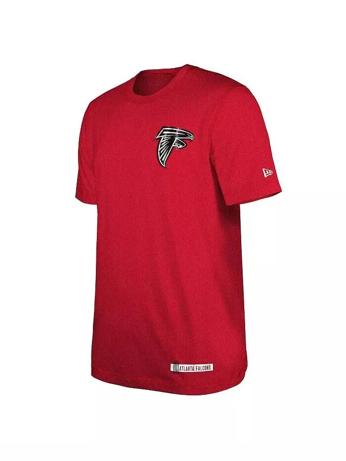 Мужская красная футболка тренировочного лагеря Atlanta Falcons 2024 NFL New Era — изображение 2 из 3