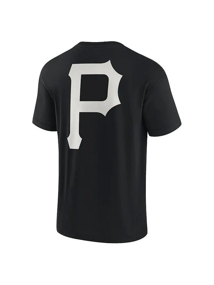 Черная мужская и женская супермягкая футболка с короткими рукавами Pittsburgh Pirates Fanatics — изображение 2 из 3, черный