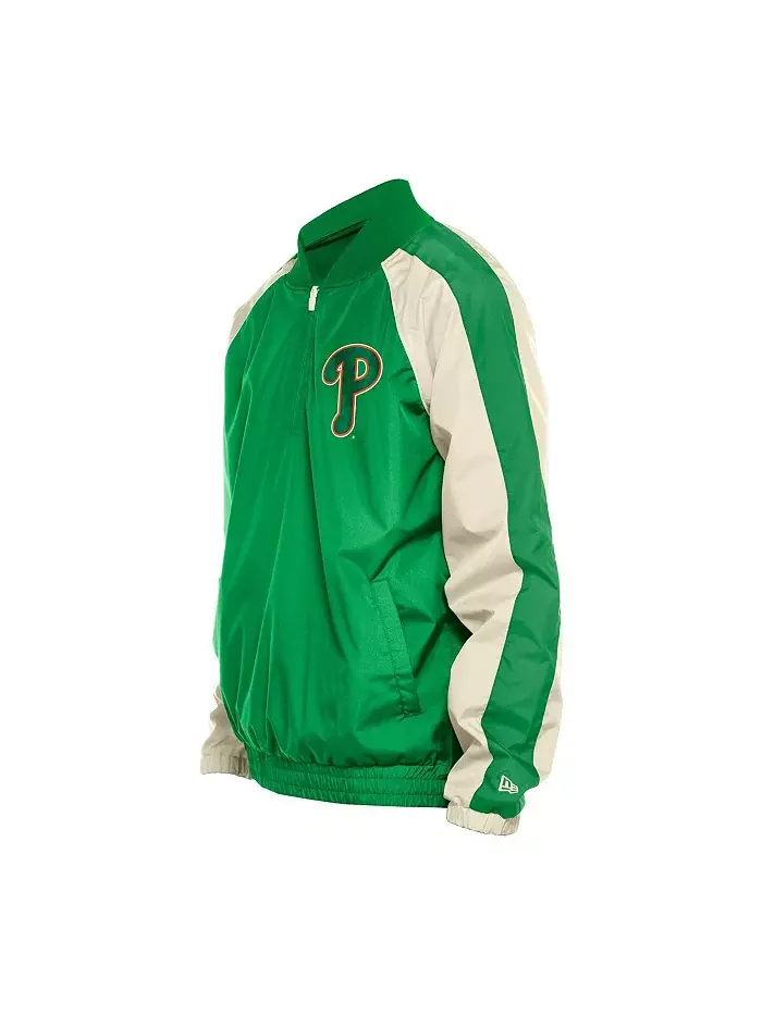 Мужская ветровка-толстовка Philadelphia Phillies с четверть-молнией и регланными рукавами, цвет — изображение 3 из 3