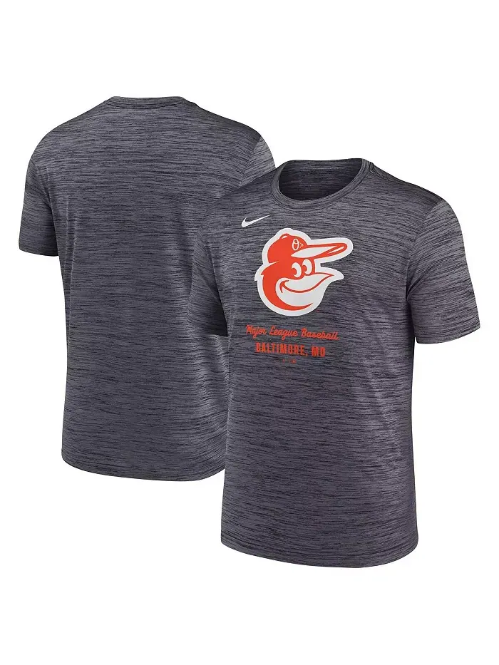Мужская серая футболка Baltimore Orioles Velocity Performance Nike