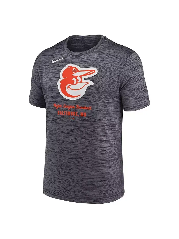Мужская серая футболка Baltimore Orioles Velocity Performance Nike — изображение 2 из 3