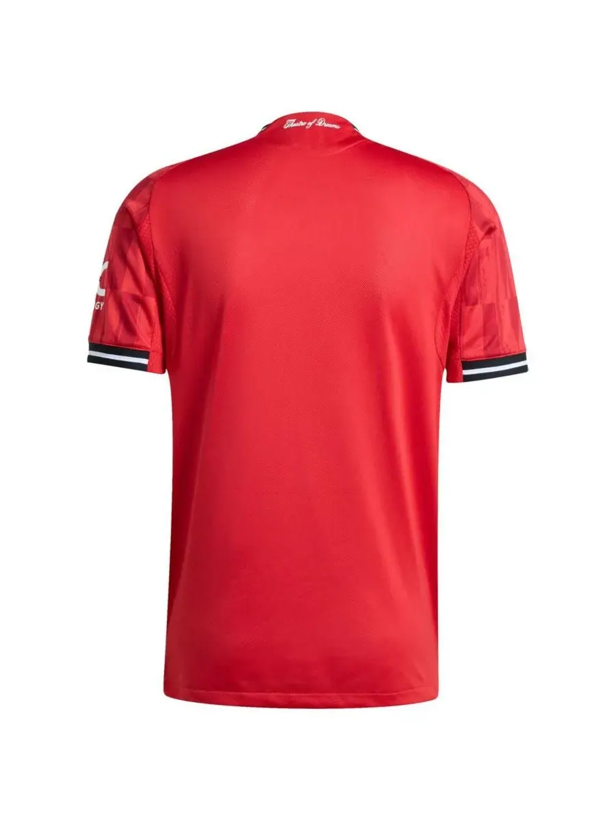 Adidas Мужская красная домашняя футболка «Манчестер Юнайтед» сезона 2025/26, оригинальная — изображение 3 из 3, красный