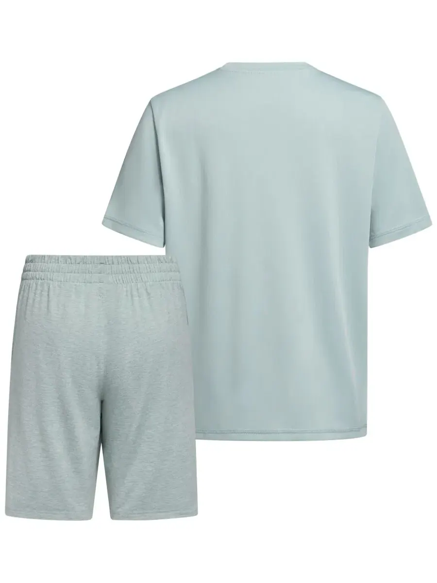 Комплект майки и шорт с логотипом 3 Bar adidas, Wonder Sage — изображение 2 из 6