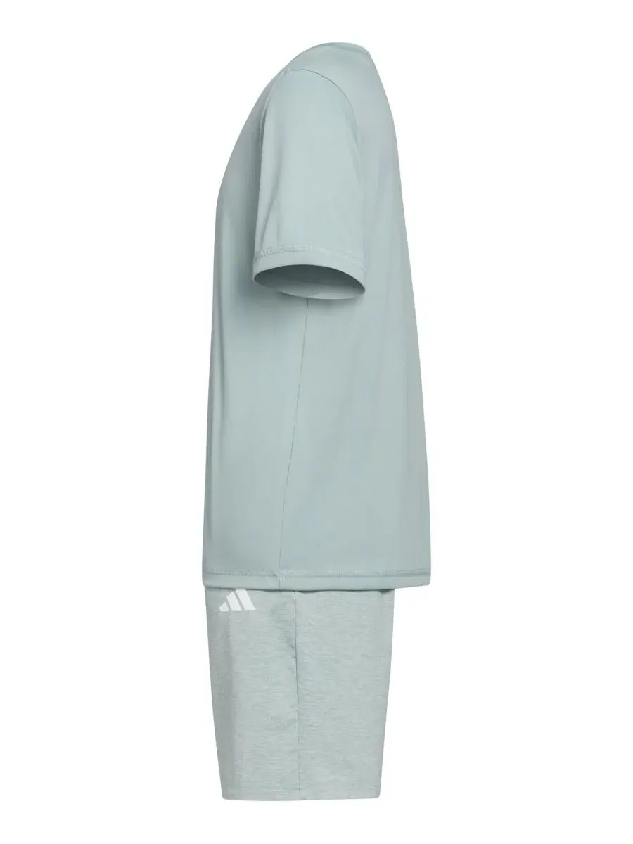 Комплект майки и шорт с логотипом 3 Bar adidas, Wonder Sage — изображение 4 из 6