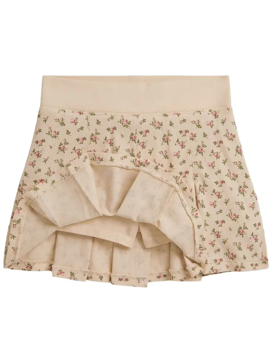 Комплект из поло и юбки-шорт с флоральным принтом Polo Ralph Lauren, Beatty Floral — изображение 3 из 3