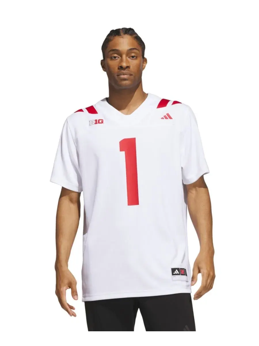 Футболка футбольная с длинным рукавом Nebraska Huskers Away Premier adidas