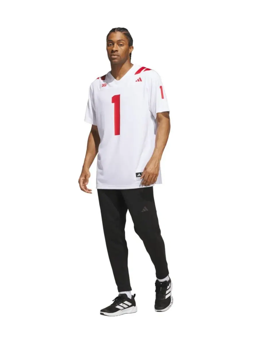 Футболка футбольная с длинным рукавом Nebraska Huskers Away Premier adidas — изображение 5 из 5, белый