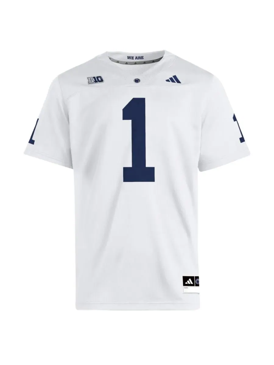 Футболка-джерси с V-образным вырезом и принтом, модель Premier Jersey adidas — изображение 2 из 3, белый