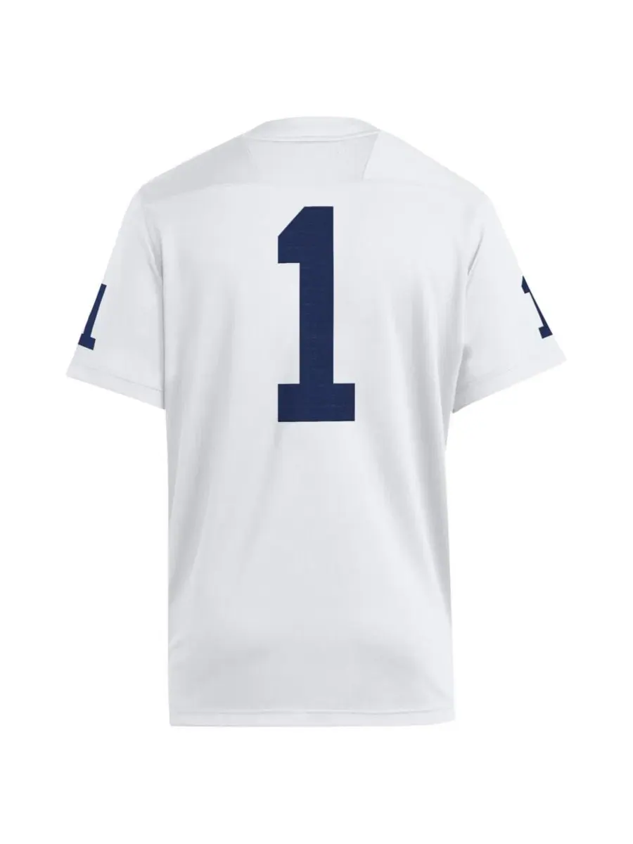 Футболка-джерси с V-образным вырезом и принтом, модель Premier Jersey adidas — изображение 3 из 3, белый