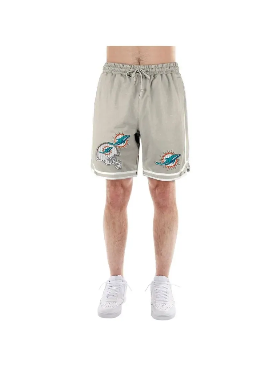 New Era Мужские светло-бежевые шорты Miami Dolphins Stone Multi Patch — изображение 2 из 5, светлый бежевый