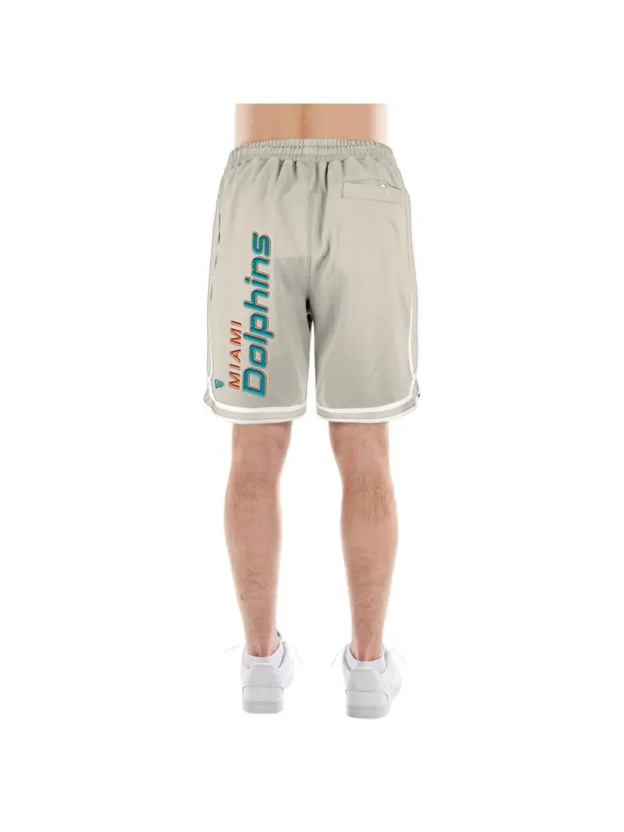 New Era Мужские светло-бежевые шорты Miami Dolphins Stone Multi Patch — изображение 3 из 5, светлый бежевый