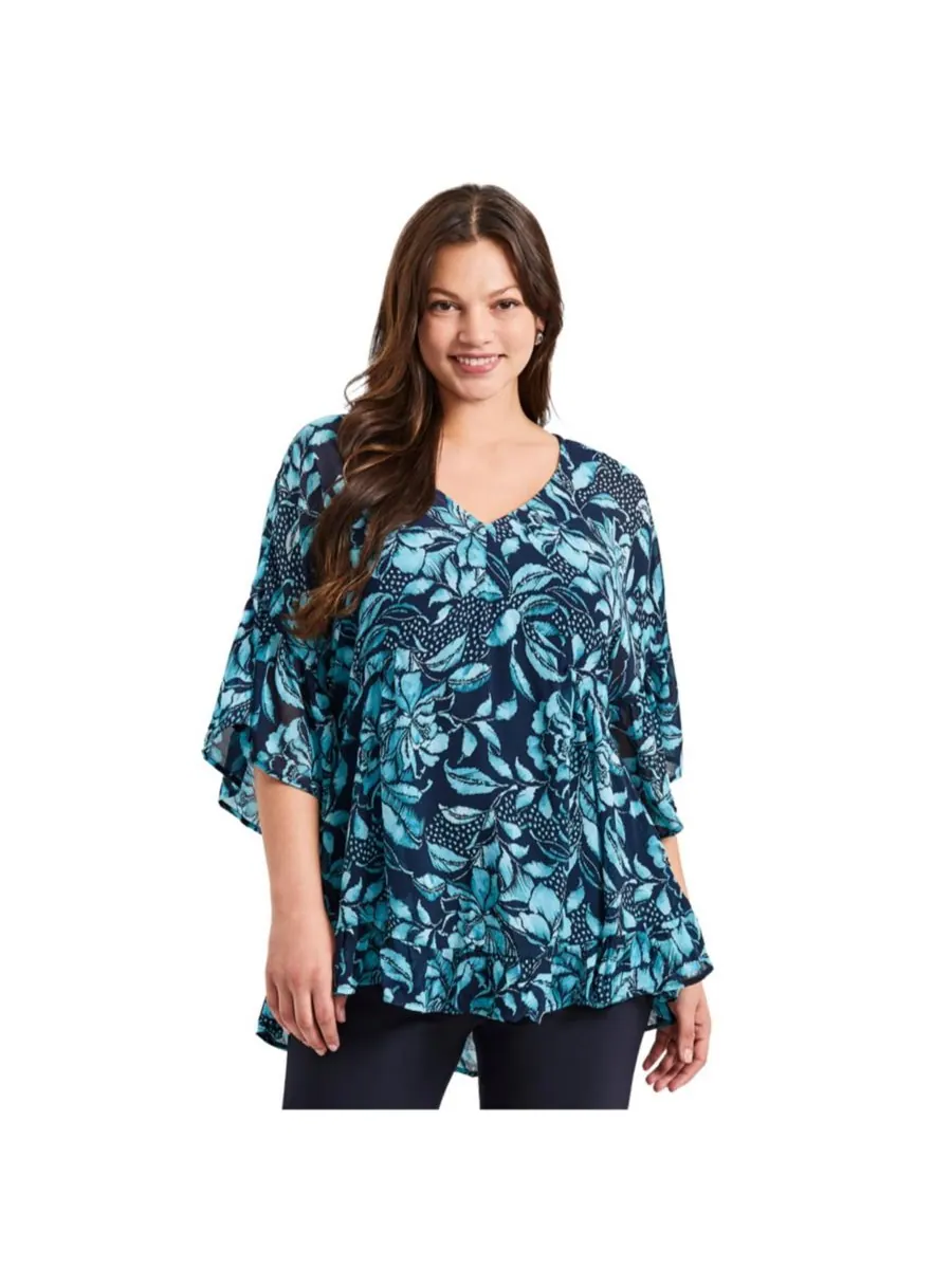 Женская шифоновая блузка Harlow AVENUE, Floral sketch