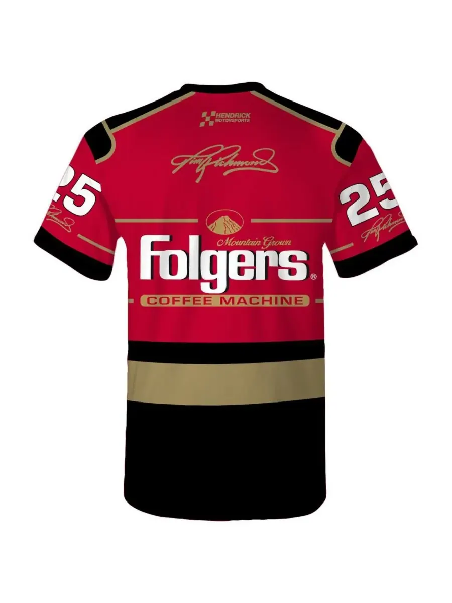 Hendrick Motorsports Team Collection Мужская красная футболка с изображением Тима Ричмонда, легенды — изображение 2 из 3
